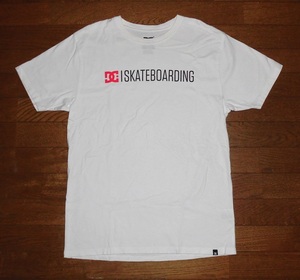 DC SHOES SKATEBOARDING ディーシー スケートボーディング Tシャツ 半袖 コットン 正規品 WHT M USED 美品/スラッシャーVANSサンタクルーズ