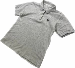 FRED PERRY * spring summer put on turning eminent * gray polo-shirt short sleeves lady's L American Casual woman Street old clothes frepeli Fred Perry #EB254