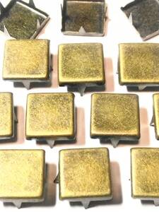 スタッズ　レザークラフト 材料　四角型１０ミリ　 　古銅　１５０個セット　送料無料