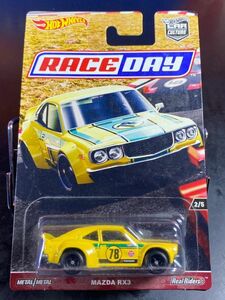 ホットウィール HOTWHEELS RACE DAY MAZDA RX3 マツダ RX-3 Real Riders