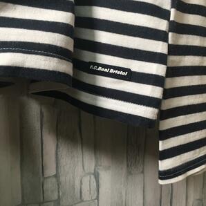 ロングTシャツ F.C.Real Bristol 白黒ボーダー 胸ポケの画像9