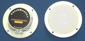 【超特価】防水スピーカー(ホワイト) ２輪・マリン用 4インチ （ 2個） 最大45W MS-042WH