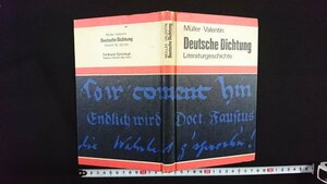 ｖ◎　洋書　ドイツ語書籍　Deutsche Dichtung　Literaturgeschichte　古書/E02