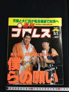 tk◎　週刊プロレス　平成6年3月1日　ハンセン　馬場　　/a01