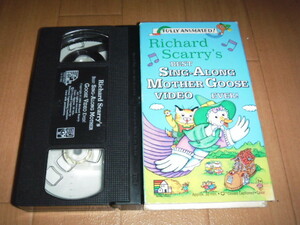 中古 VHS Richard Scarry - Best Sing-Along Mother Goose Video Ever 即決有
