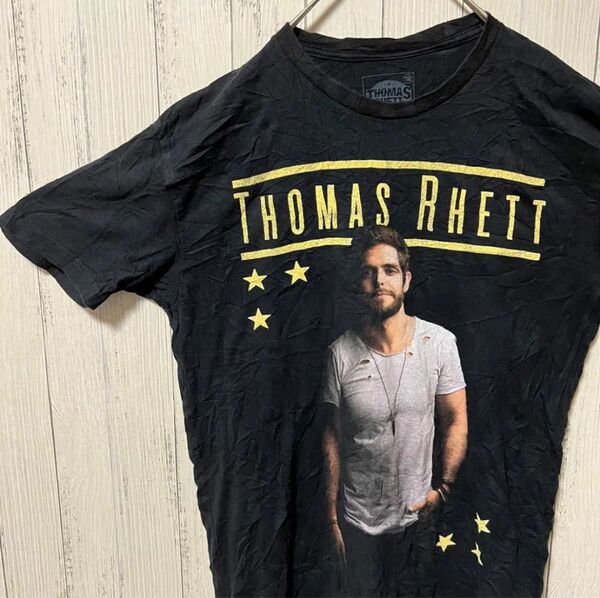 バンT 古着 ヴィンテージ USA ビックロゴ THOMAS RHETT