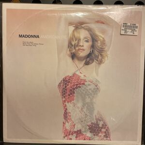 MAONNA マドンナ　AMERICAN PIE UK盤 12inch 4曲入り　開封していますが未使用品です　W519T HMVのプライスシール、セキュリティコード