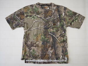 ☆送料無料☆ BIG SMITH ビッグスミス USA直輸入 古着 半袖 REALTREE リアルツリーカモ 胸ポケット付き Tシャツ メンズ L トップス 中古