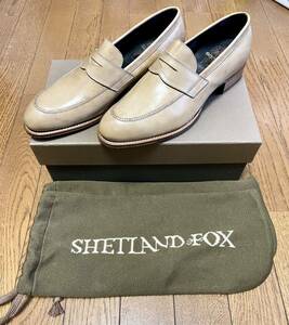 【新品】SHETLND FOX BEIG3040SF ローファー　24cm