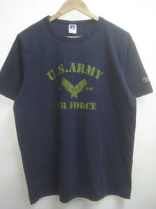 一点物!! RUSSELL ATHLETIC ラッセルアスレチック ミリタリープリント Tシャツ U.S.ARMY AIR FORCE 希少 サイズ L