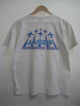 一点物!! 希少 Blue Impulse ブルーインパルス JASDAF 航空自衛隊 AEROBATIC TEAM プリントＴシャツ かなり昔の物 サイズ M_画像2