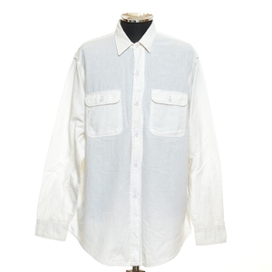 ●477743 BIG MAC ビッグマック ●ワークシャツ 長袖 70s-80s ヴィンテージ サイズL 70～80s メンズ ホワイト