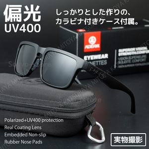 偏光サングラス UVカット UV400 ウェリントン メンズ レディース 運転 釣り ゴルフ スキー スノーボード 自転車 321