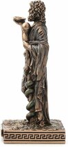 古代ギリシャの医学の神 アスクレピオス彫像 ブロンズ風ミニチュア置物彫刻 医学生 診療所 贈り物 輸入品_画像5
