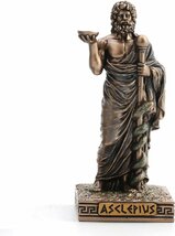 古代ギリシャの医学の神 アスクレピオス彫像 ブロンズ風ミニチュア置物彫刻 医学生 診療所 贈り物 輸入品_画像1