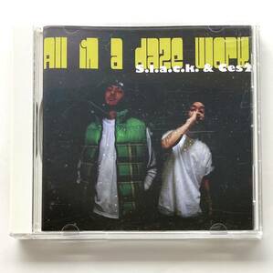 ★美品 S.L.A.C.K. & Ces2 「All in a daze work」5LACK Sick Team PUNPEE Budamunk★