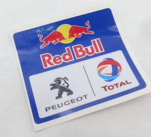 レッドブル RedBull ステッカー プジョー TOTAL PEUGEOT デカール