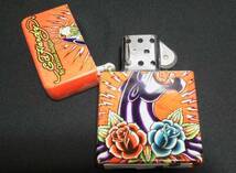 エド ハーディー ビック卓上ライター　特大オイルライター　ジャンボ ZIPPO　未使用　_画像2