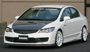 チャージスピード Civic FD2 3点set FRP 未塗装 CHARGE SPEED BottomLine ボトムライン