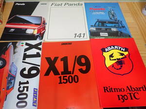 b9b ABARTH* Fiat catalog 8 pcs. set 130TC/X1/9 1500/A112/Panda/ Panda /141/ that time thing / old car 