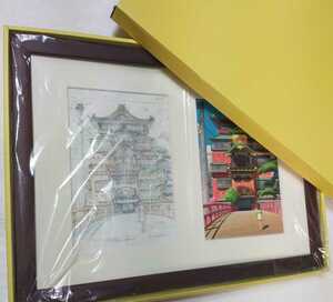  build-to-order manufacturing goods [ hall limitation ] Studio Ghibli layout exhibition [ regular goods ] thousand . thousand .. god .. art frame. poster. inspection ) original picture. cell picture Miyazaki .. height field .a