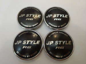 MONZA JP STYLE R6 ホイール センターキャップ 4個 黒 68mm C287 ブラック