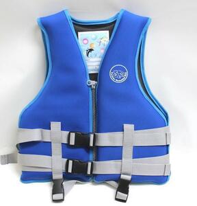L голубой детский спасательный жилет неопреновый Junior плавающий лучший штраф Japan дудка есть FV6048