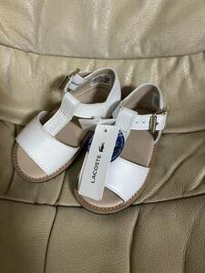  Lacoste sandals crowbar white size12 tag attaching unused 