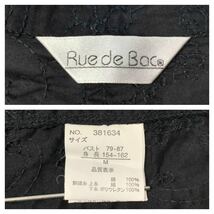 (未使用 レディース) Rue de Bac // 7分袖 総刺繍柄 ジャケット (黒) サイズ M_画像8