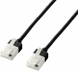 0818-6 店頭品 エレコム LANケーブル CAT6A 7m ツメが折れない cat6a準拠 スーパースリム ブラック LD-GPASST/BK70