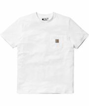 carhartt レディース ポケット Tシャツ K87 women's WHITE M カーハート pocket Tee_画像6