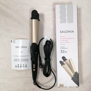 SALONIAsaronia2WAY strut & Karl 32mm professional specification 220*C hair iron SL-002AGO Gold with translation a08979