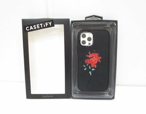 [即日発送]★送料無料★Yohji Yamamoto ヨウジヤマモト CASETiFY iPhoneケース iPhone 12 / 12Pro スマホケース 薔薇 黒 331