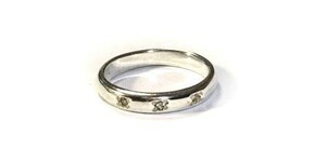 925 Ring Diamond x 3 11