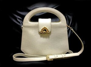 UNGARO Ungaro shoulder bag ivory used 