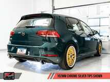 AWE TUNING VW MK7.5 GTI クロムシルバーキャットバックマフラー_画像6