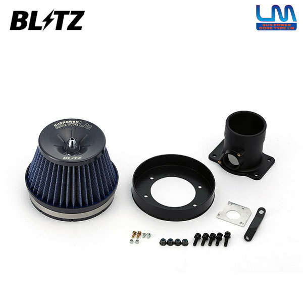 BLITZ ブリッツ サスパワー コアタイプLM ブルー エアクリーナー レクサス IS350 GSE21 H17.9～H20.9 2GR-FSE