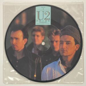 U2/ PRIDE (IN THE NAME OF LOVE) c/w BOOMERANG II (7" PIC) UK盤 B面LP未収 (g383) 