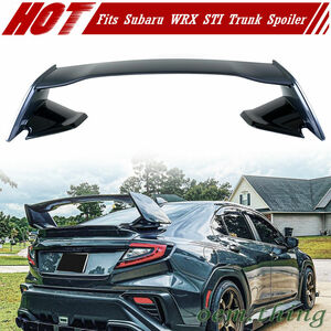 『特注』#P8Y マグネタイトグレーM+黒塗装品 スバル WRX STI S4 VB系 リアウイング 大型スポイラー リアトランクスポイラー ABS製 2022+