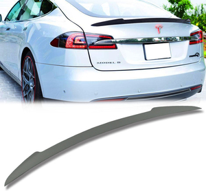 テスラ モデルS リアトランクスポイラー 2012-2023 Vタイプ 素地 70/ 70D/ 85/ 85D/ P85D Tesla Model S