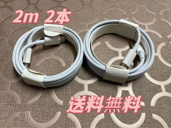 急速充電器 タイプC ライトニングケーブル 2m 2本