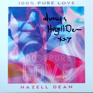 未使用新品・限定盤/UKシングルCD/Hazell Dean/100% Pure Love/2023年新作/Dean & Ware,JNR/サイン入り
