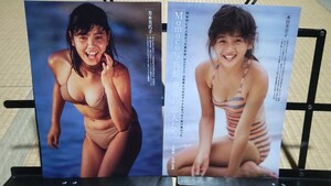 昭和80年代アイドル Momoco写真館 本田美奈子 森尾由美 芳本美代子 渡辺満里奈 西村知美 島田奈美 酒井法子など 切り抜き七ページ