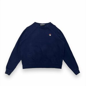 フィラ スウェット ネイビー FILA 古着 メンズ L 刺繍ロゴ