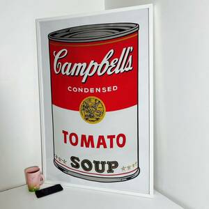 【90cm×60cmポスター】アンディ ウォーホル キャンベルのスープ缶 (新品