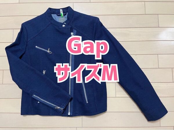 ●残り1点● ★500円引クーポン★ GAP/ライダース/ブルゾン/ツイード/ネイビー
