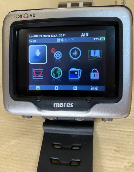 mares icon HD　ダイビングコンピュータ 黒 中古 セール