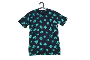 大麻 ガンジャ おしゃれ ジョーク ドラッグ 音楽 非合法 ストリート系 デザインTシャツ おもしろTシャツ メンズTシャツ 半袖 ★B17L