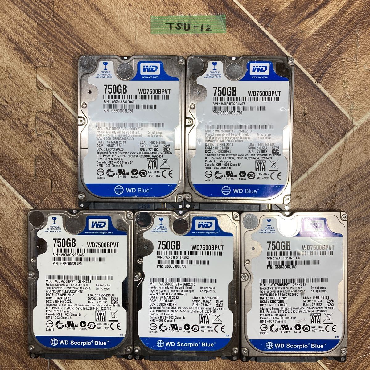 2023年最新】ヤフオク! -2.5インチ sata 750gbの中古品・新品・未使用