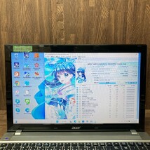 MY8-398 激安 OS Windows11Pro ノートPC acer Aspire V3 Core i5 メモリ4GB HDD320GB カメラ Office 中古_画像2